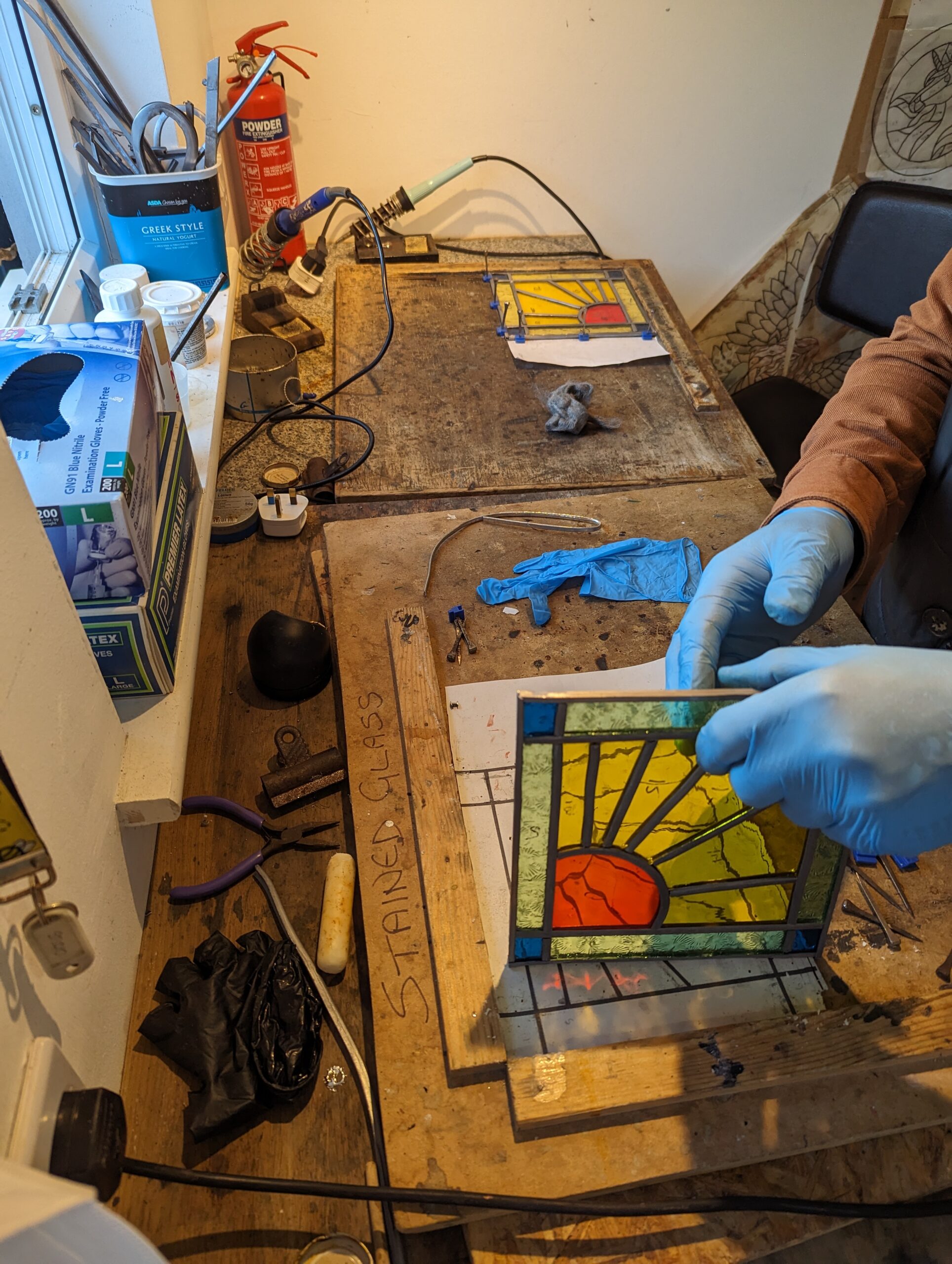 Introduction to stained glass (traditional leaded method) FULL DAY